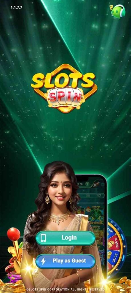Slots Spin (New App Review) | Bonus ₹10 - ₹88, Withdraw & Latest Update 2026 2 Opening screen of slots spin