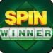 greeen bold caption spin winner logo
