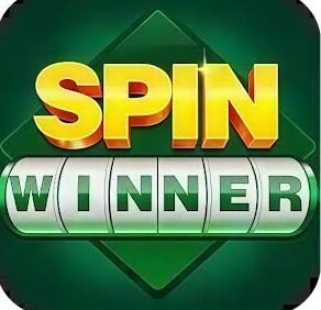 greeen bold caption spin winner logo